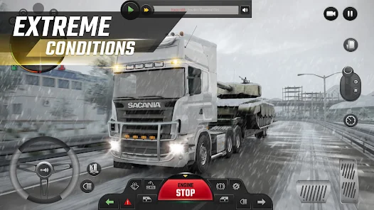 Background تحميل لعبة محاكي الشاحنات الدولية Euro Truck Simulator للاندرويد والايفون 