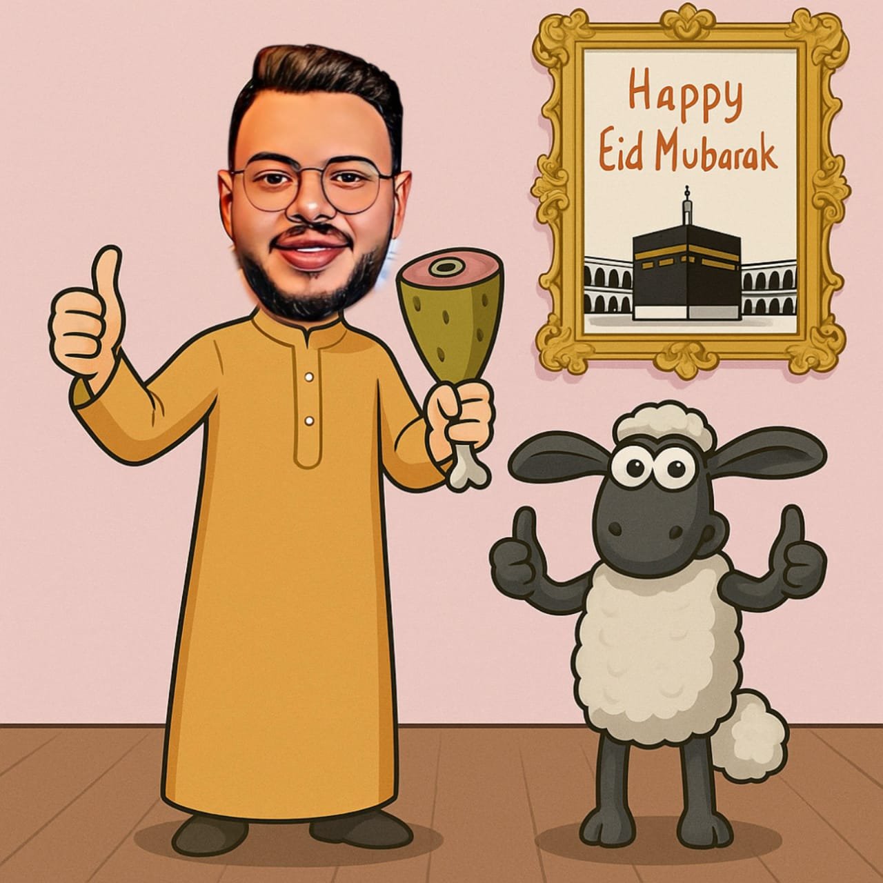 Background ازاي تعمل صورة عيد الاضحي 2025 